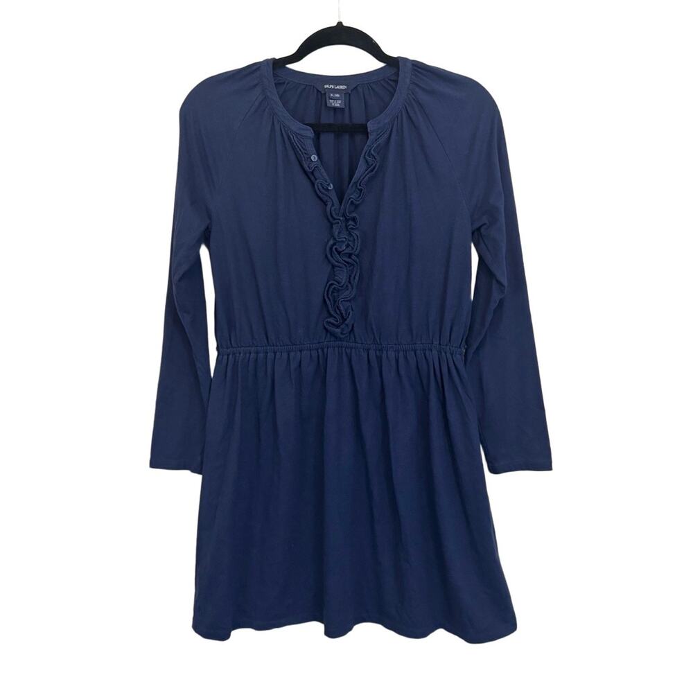 Ralph Lauren Youth Teens Fit & Flare Dress XL 16 Feminine Casual Long Sleeve